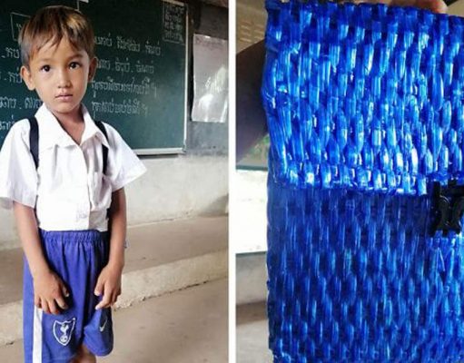 Professor compartilha fotos da mochila feita pelo pai que precisava economizar dinheiro