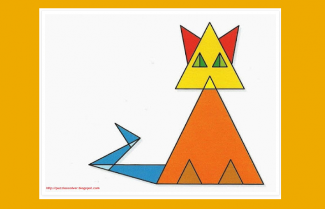 Você sabe quantos triângulos este gato tem? A resposta