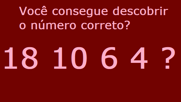 Teste de Matemática (para inteligentes)