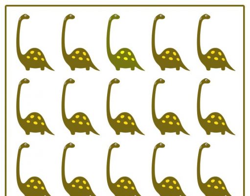 Onde está o dinossauro diferente? O desafio visual que apenas 1 em 5 pessoas pode resolver