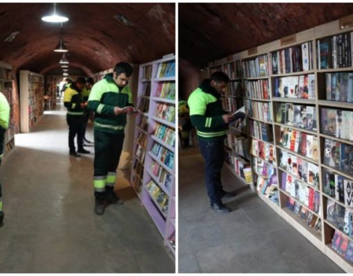 Coletores de lixo criam uma biblioteca com milhares de livros descartados